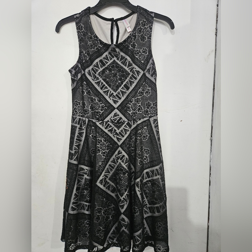 Black Lace Tank Dress